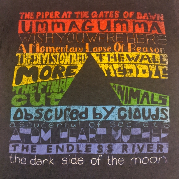 Tultex Other - Pink Floyd Albums tee